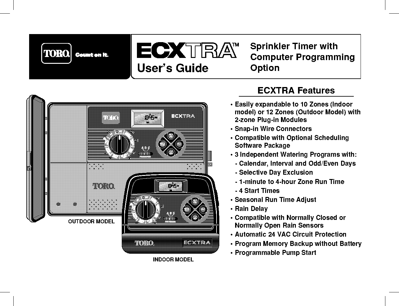 toro sprinking system manual