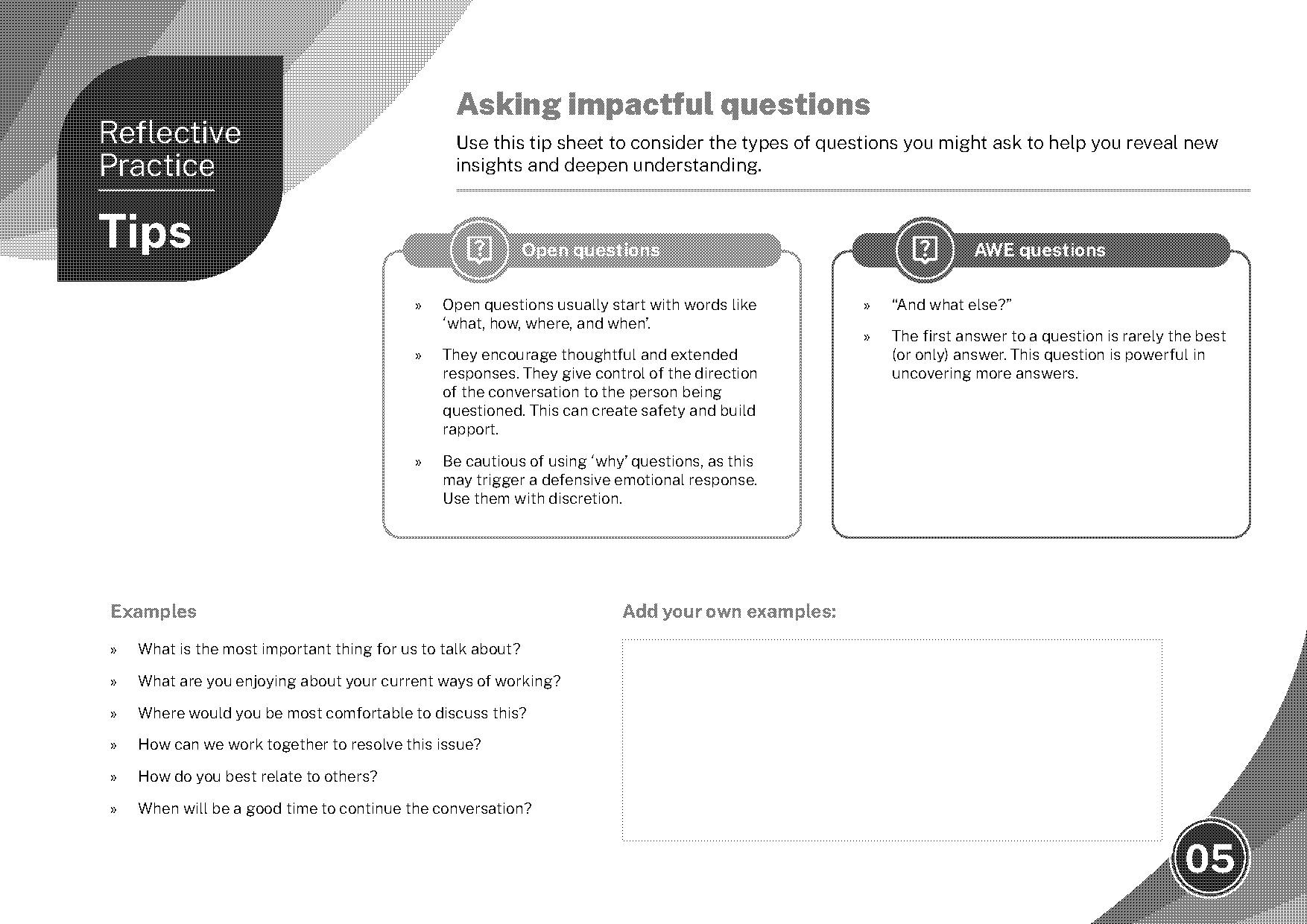 closed clarifying questions examples