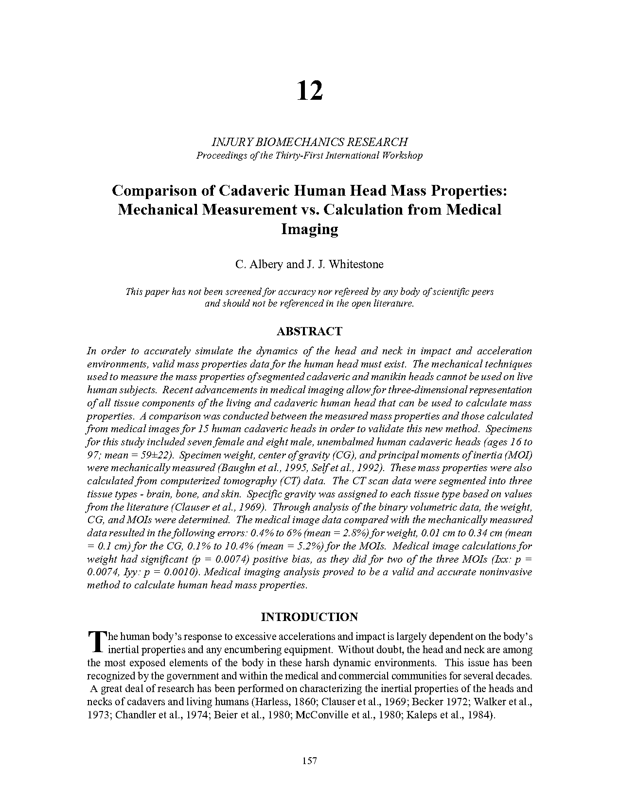 hominid skull comparison data table