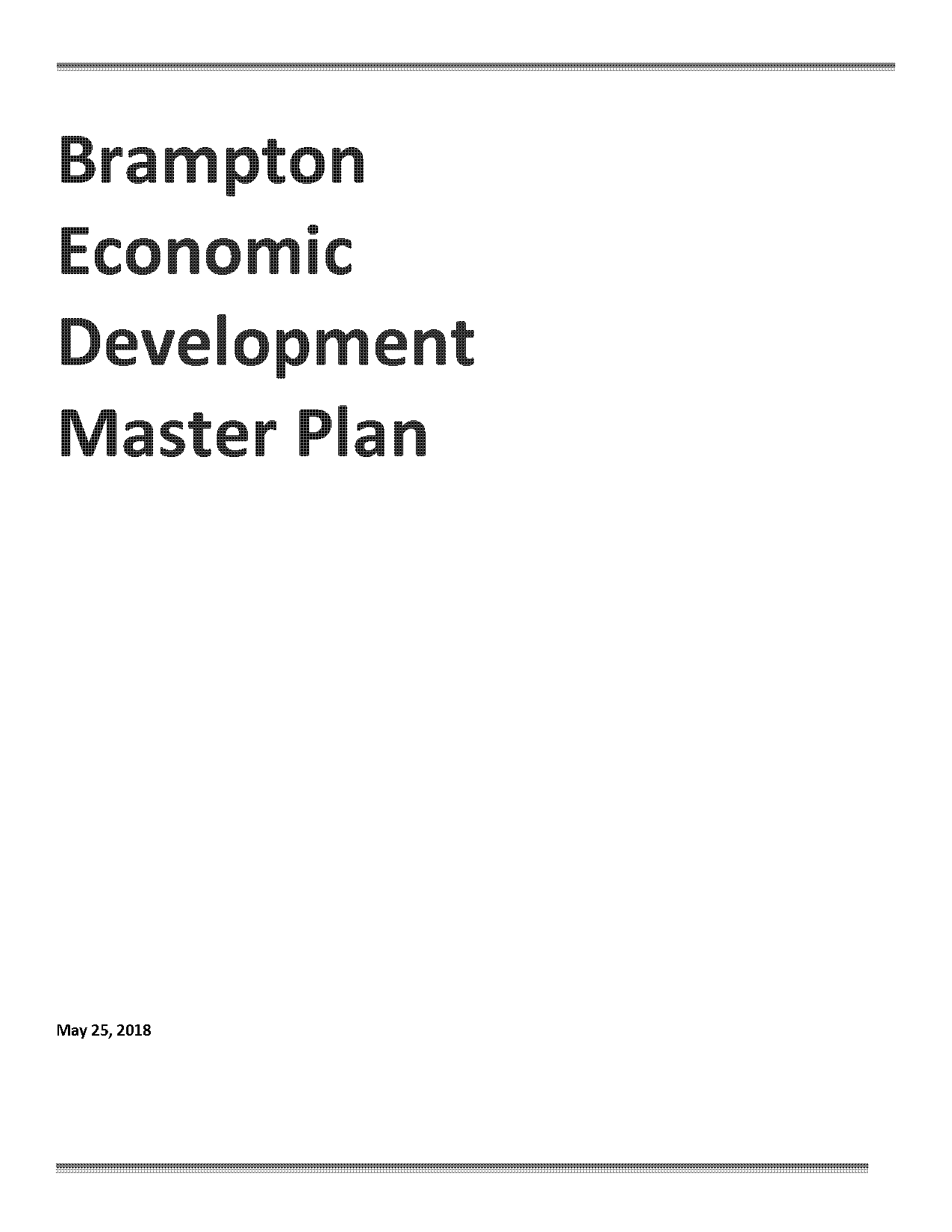 city of brampton economic development master plan