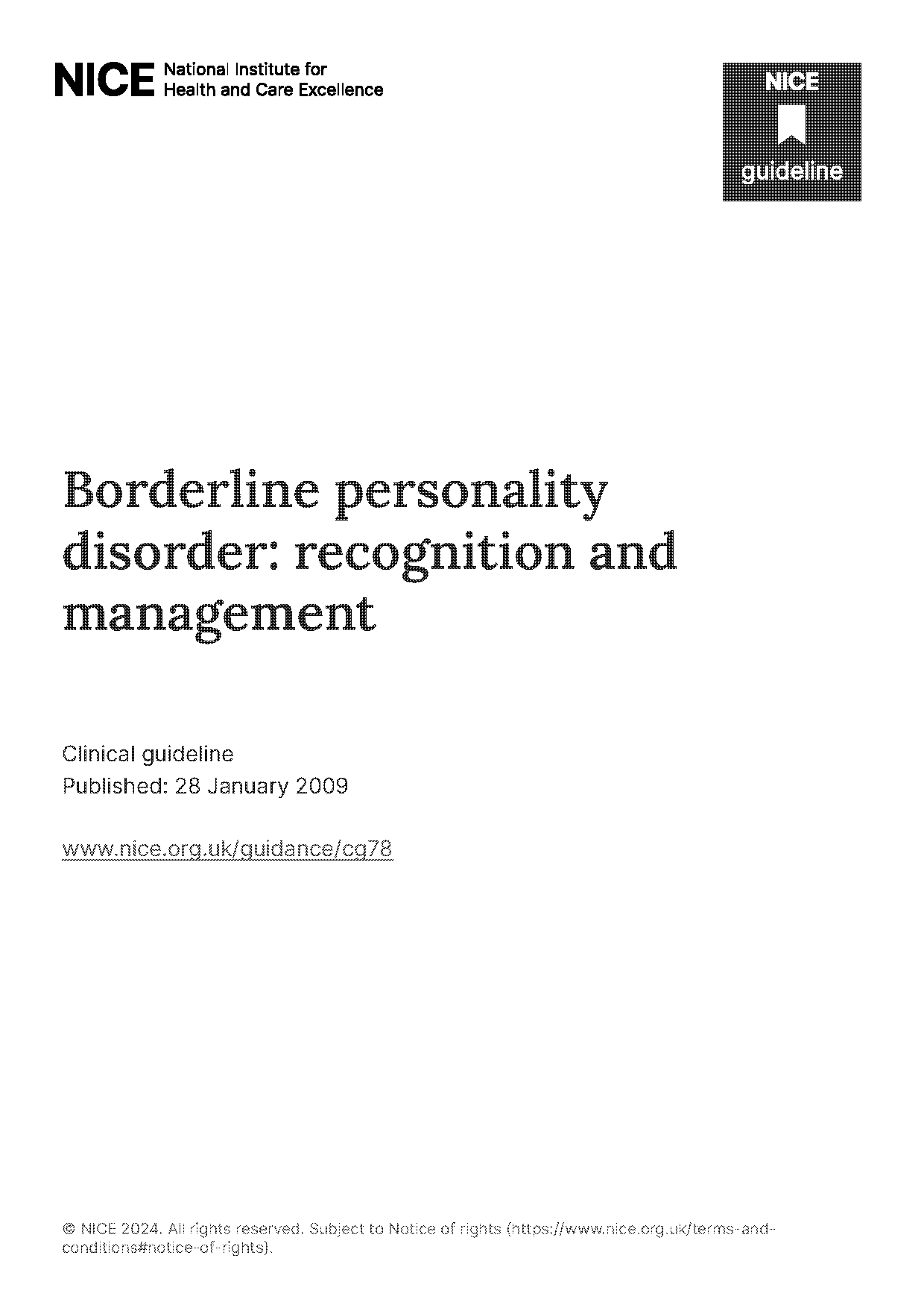 assessment recommendations for borderline personality disorder