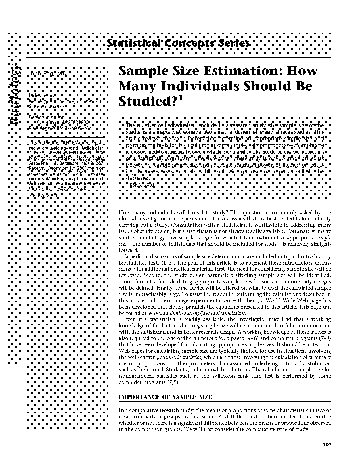 clinical trial for diagnosis test sample size