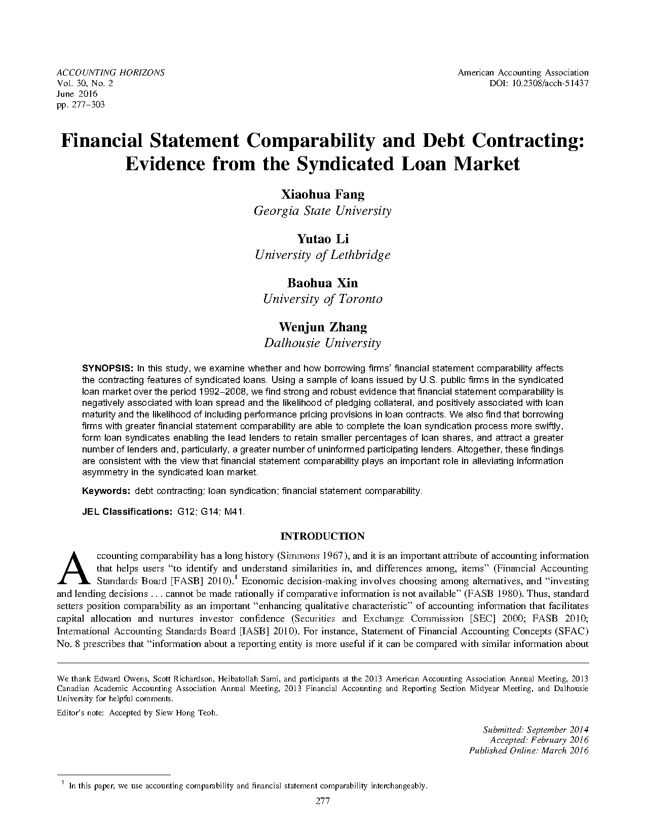 comparability in financial reporting