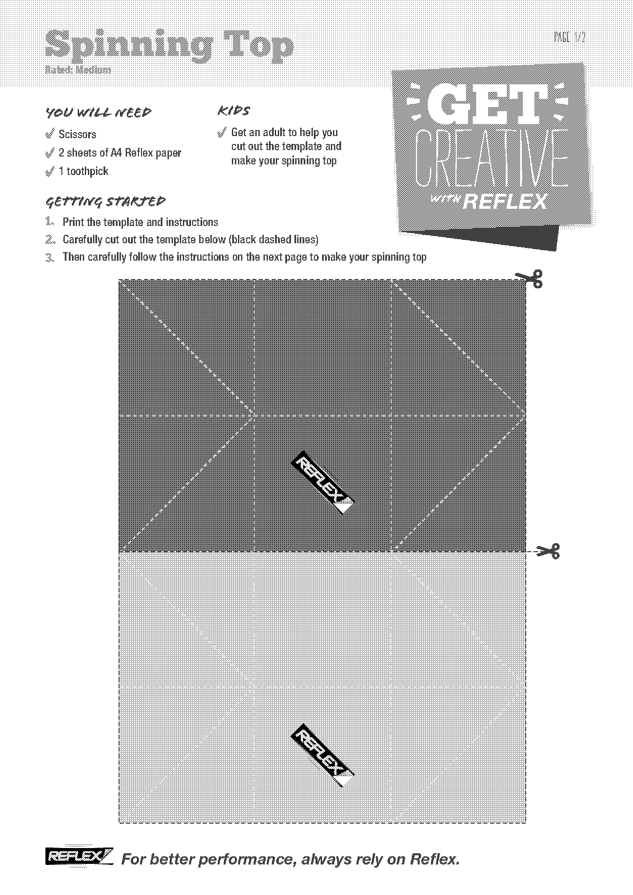 make spinning top template