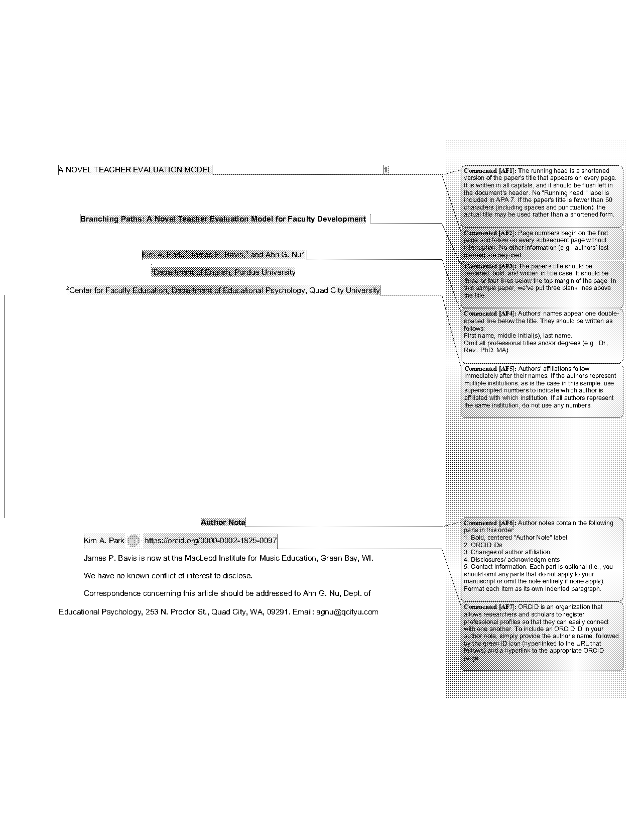 sample apa purdue owl paper