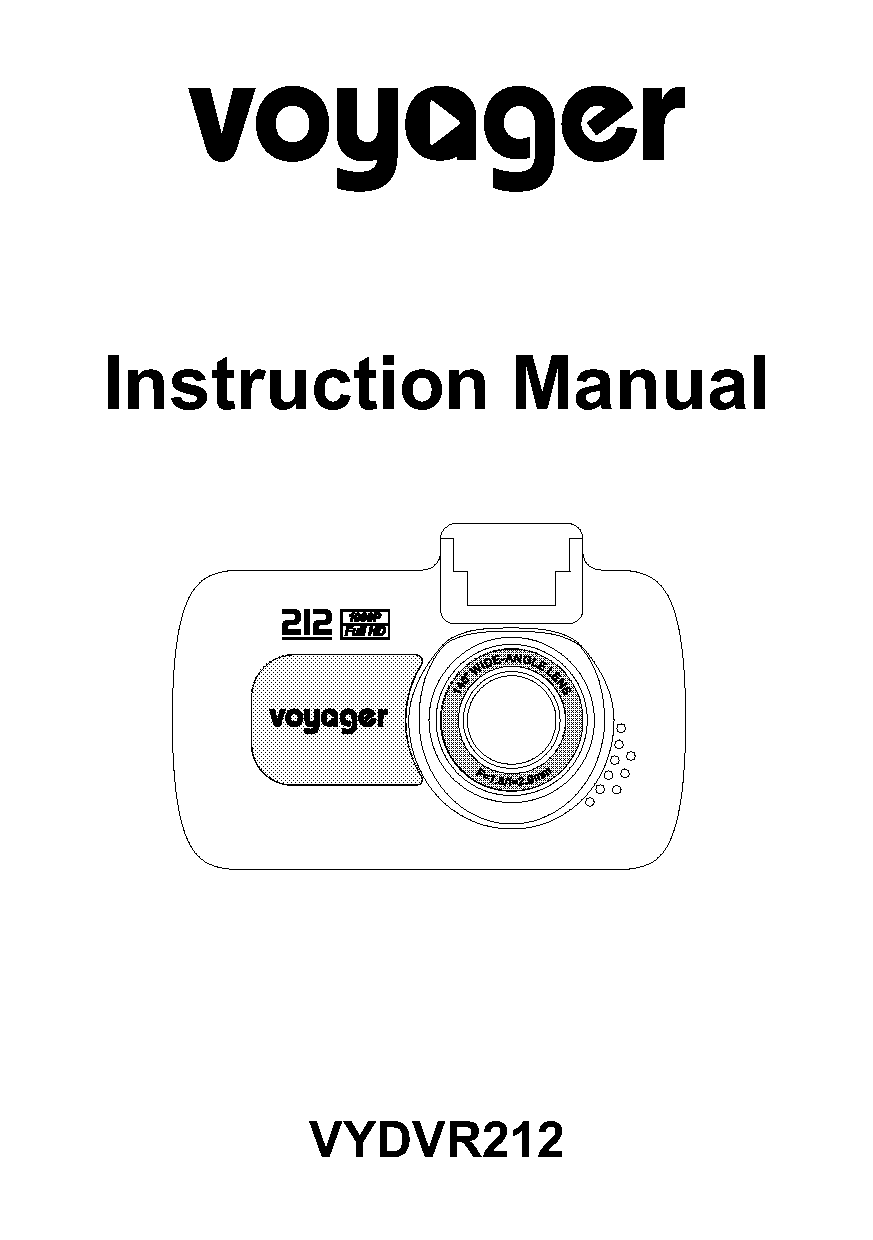 voyager backup camera manual