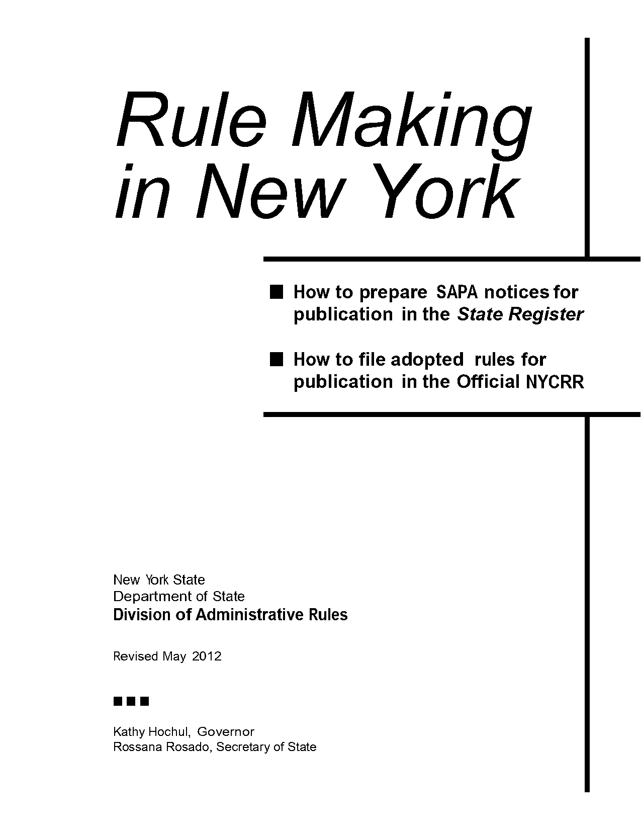 notice and comment period ny executive orders