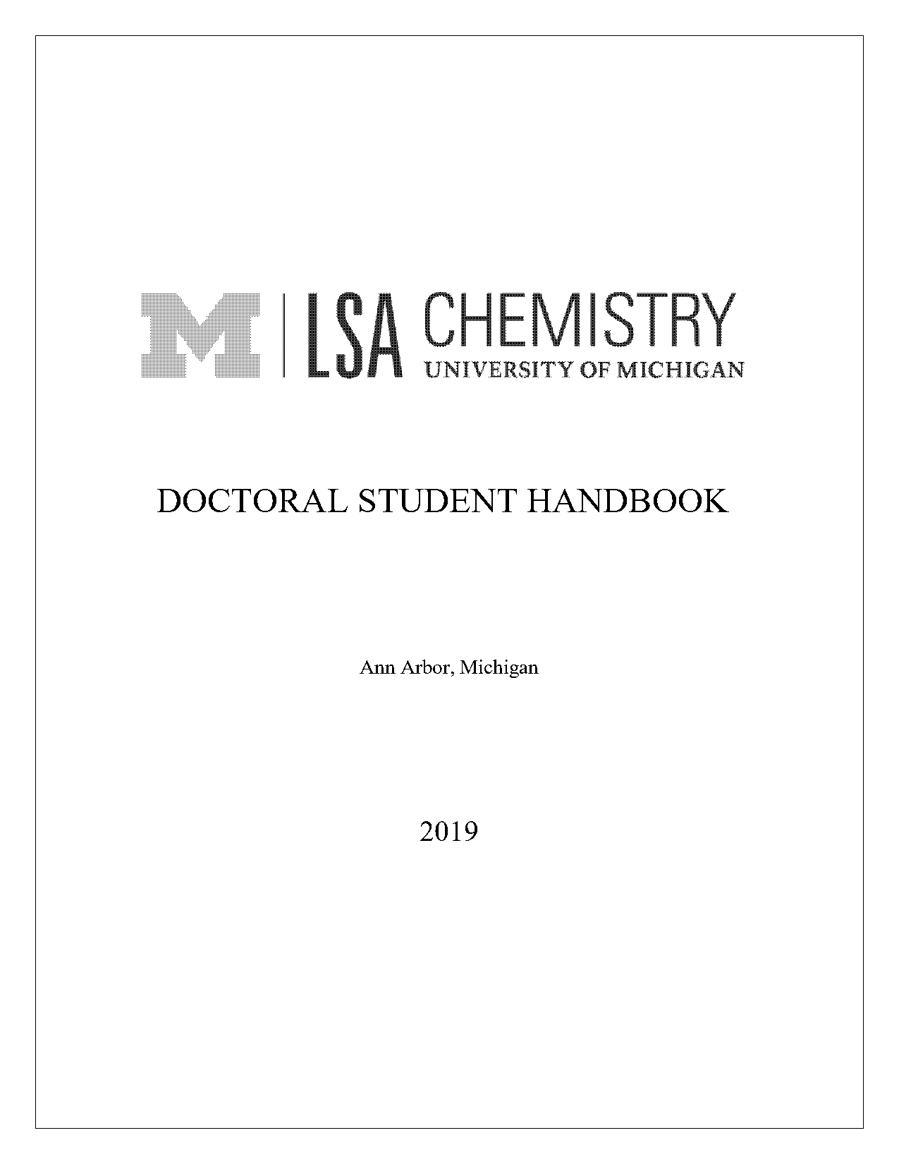 umich chem graduate handbook