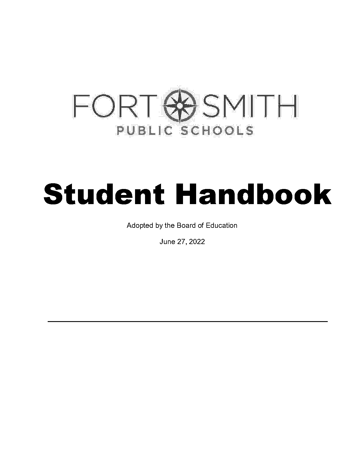 fort smith public schools handbook