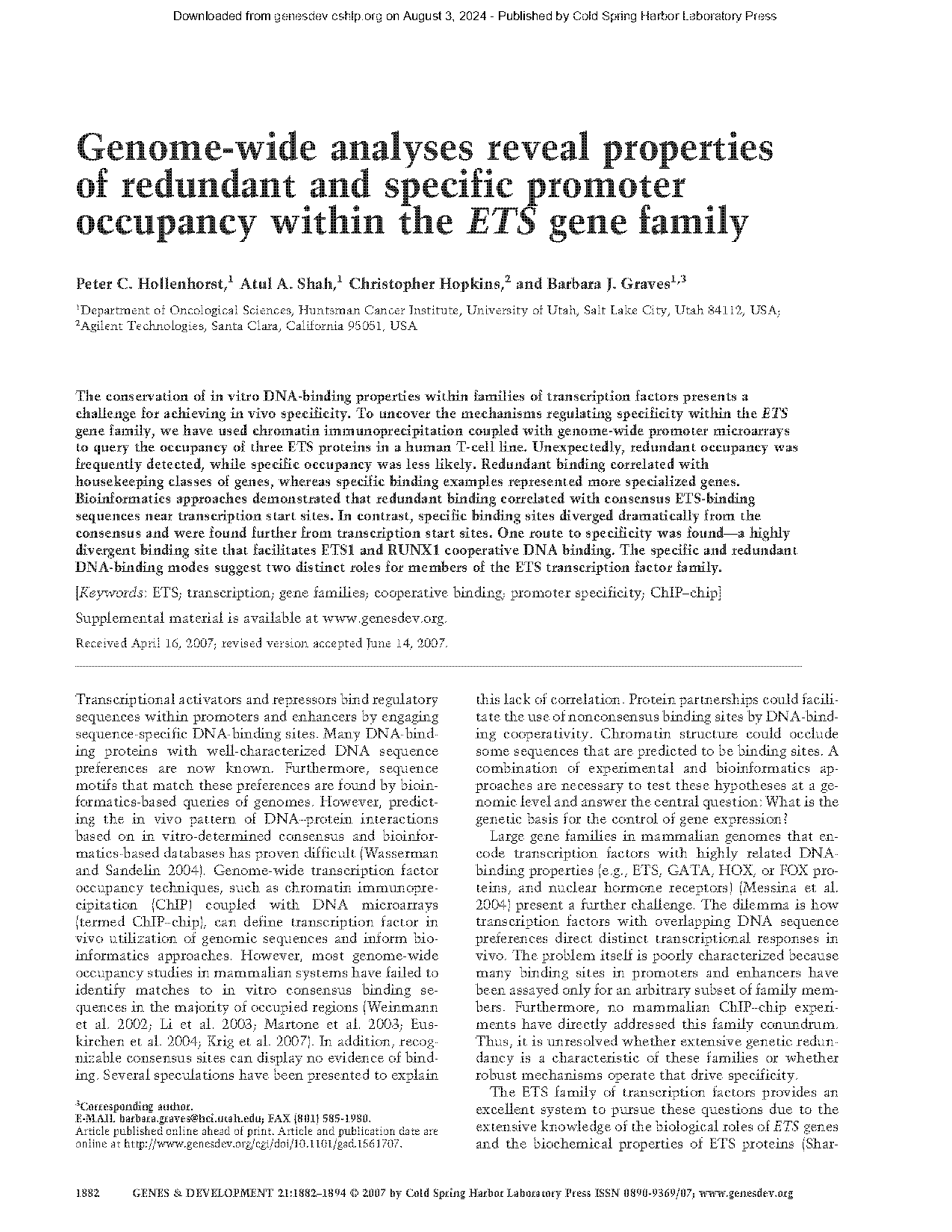 dna binding specificities of the gata transcription factor family