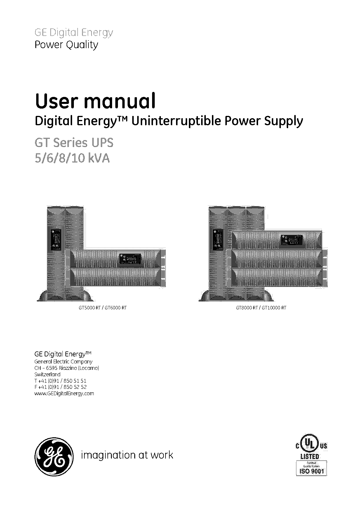 user manual for gt series