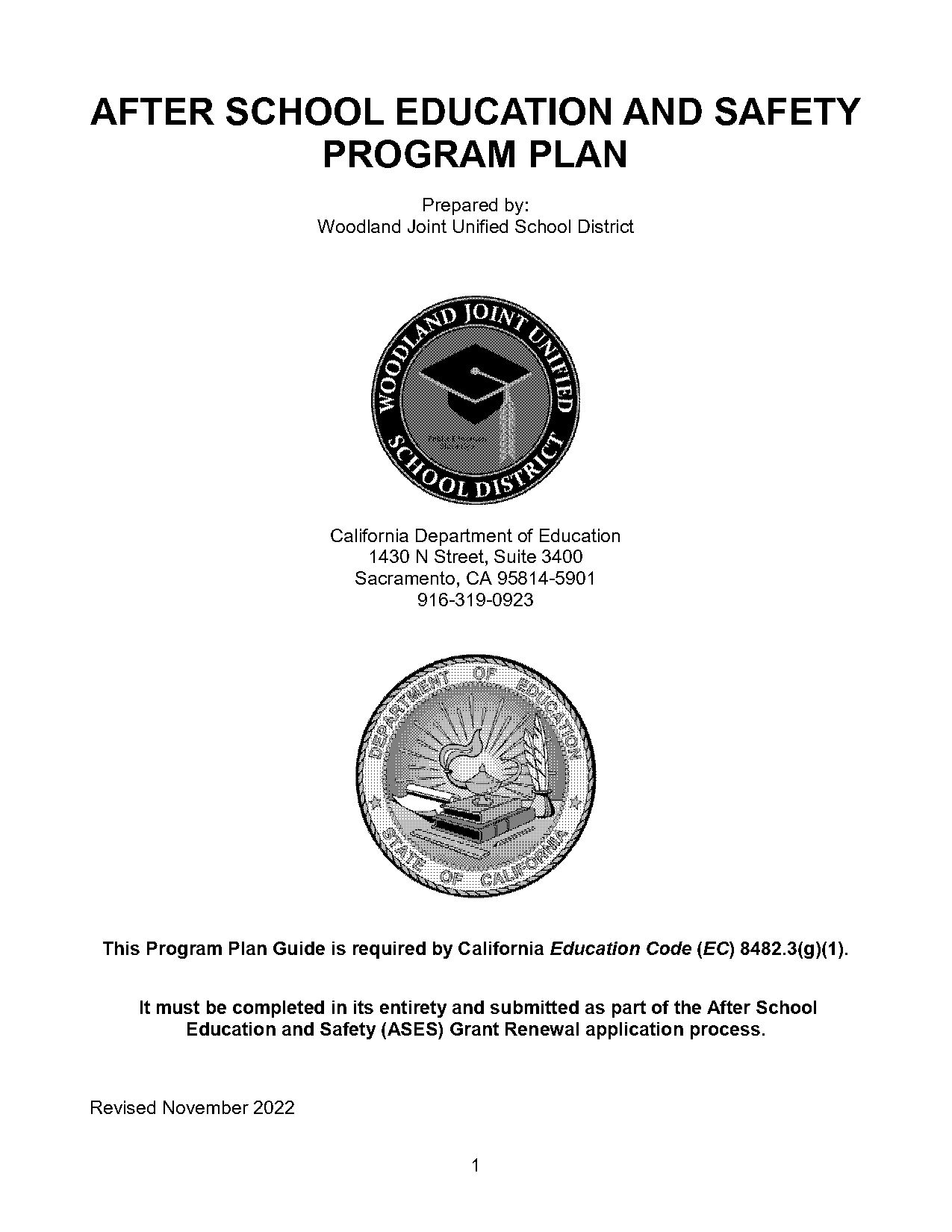 ases after school program requirements