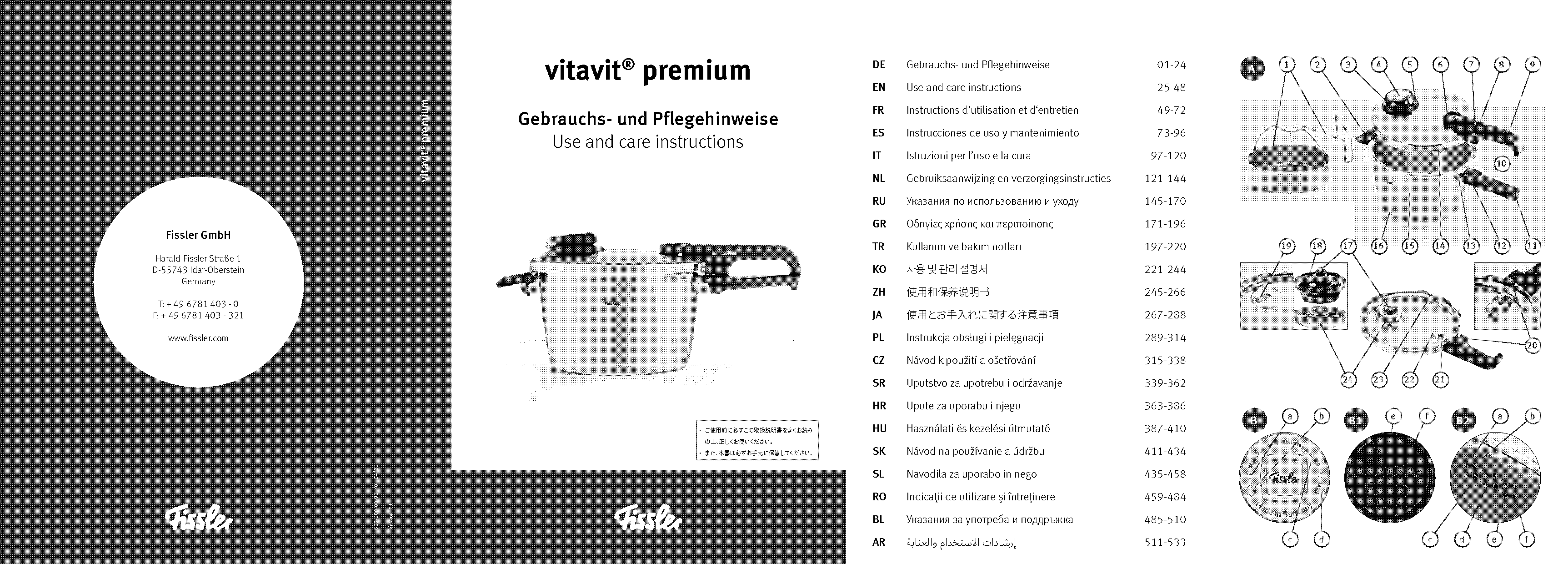 vitavit pressure cooker instructions