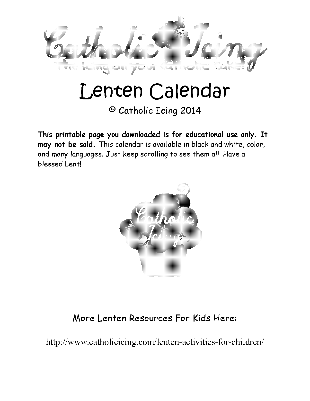 blank free calendar template