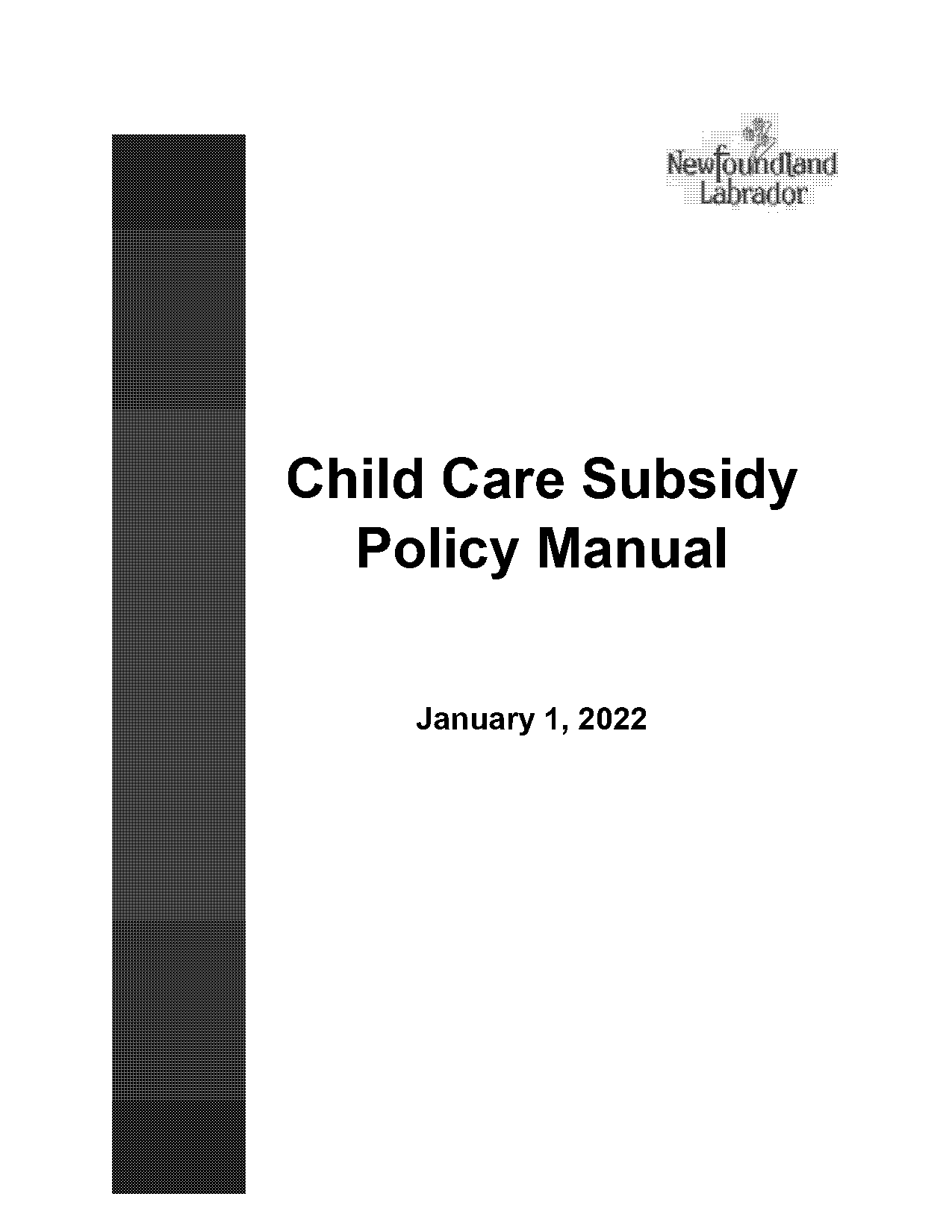 application for child care services subsidy nl