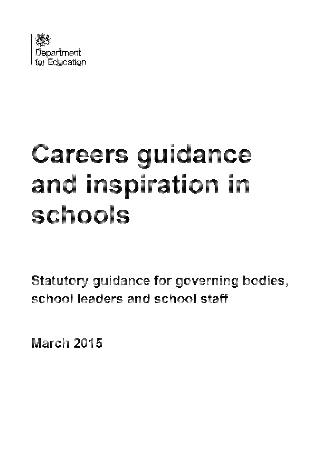 careers guidance and inspiration in schools