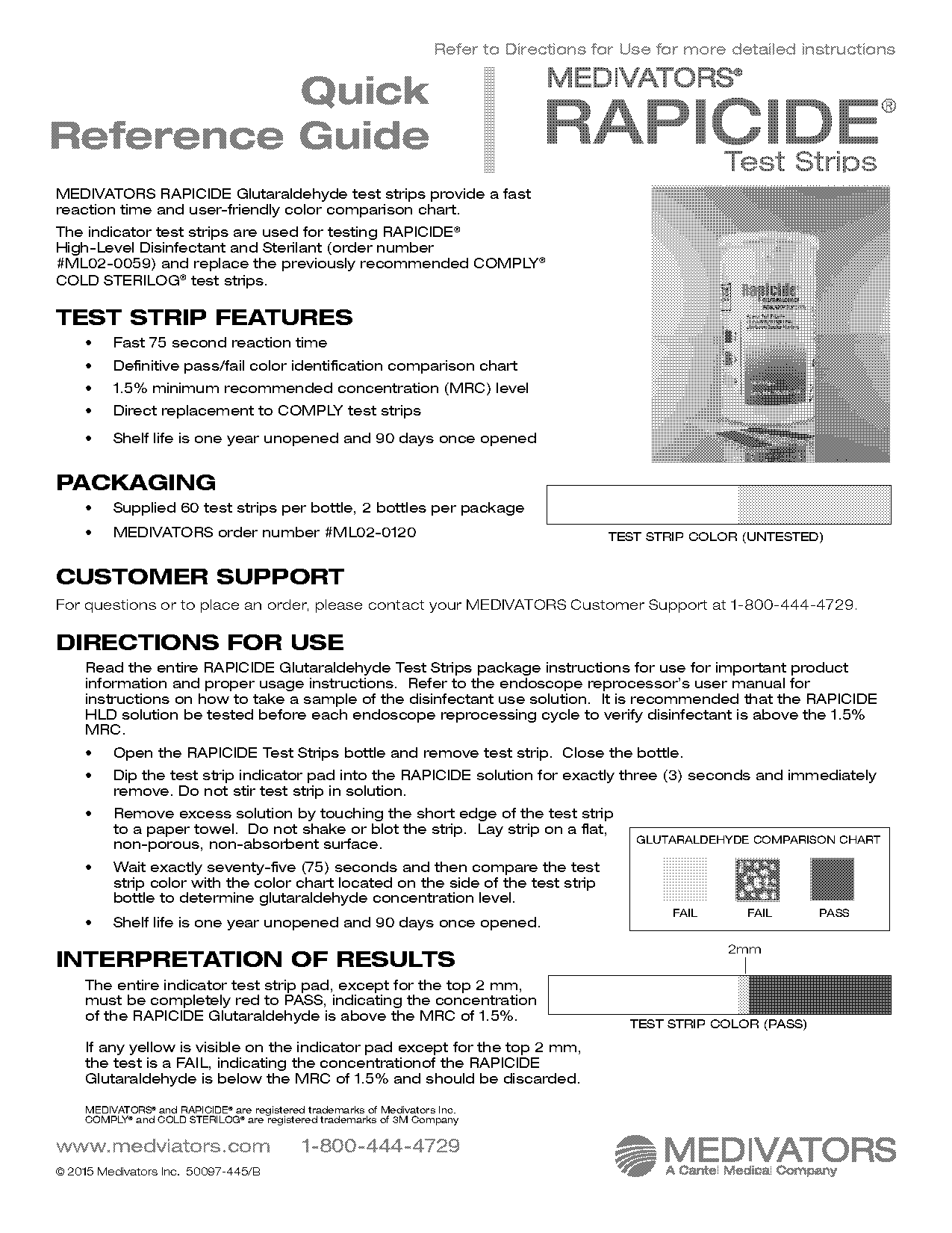 rapicide pa test strips instructions