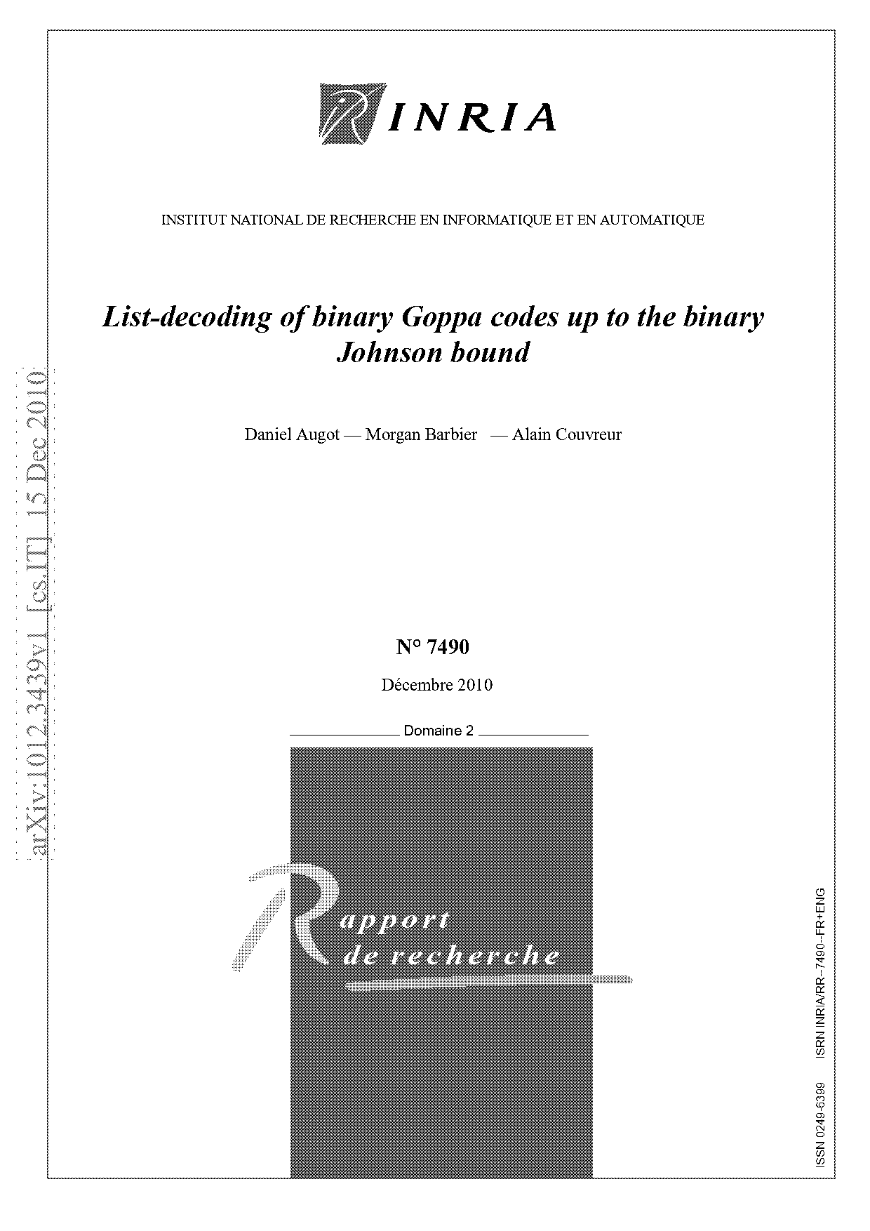 binary goppa code example