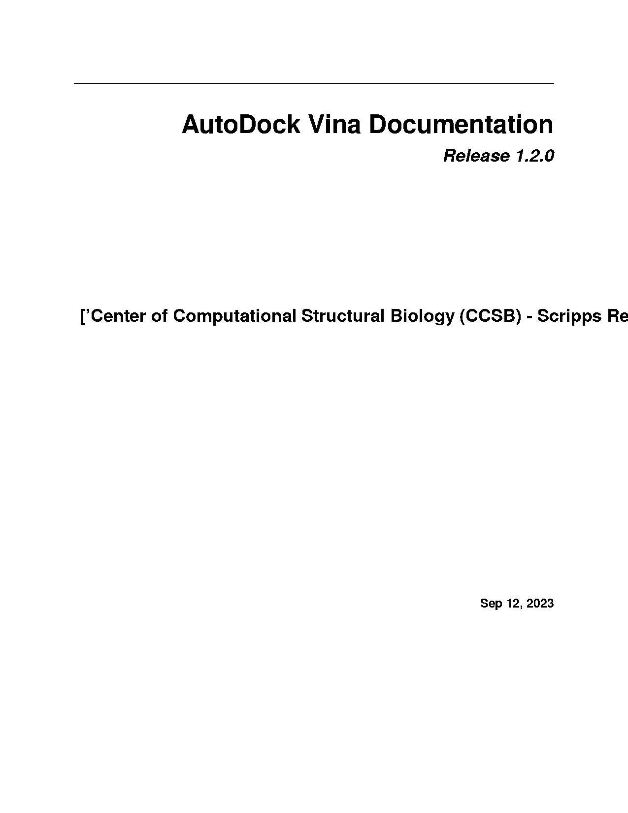 autodock tools user manual