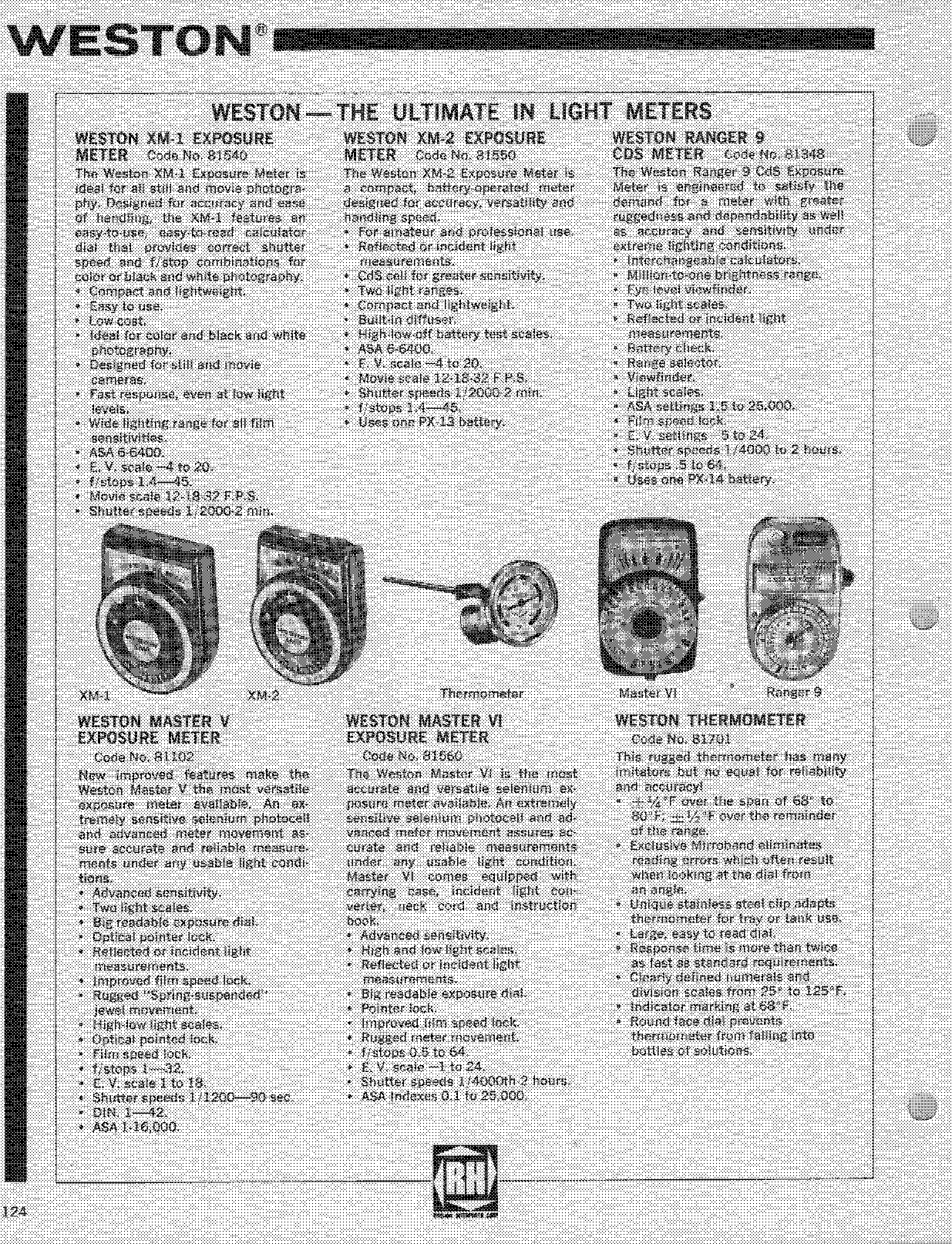 weston light meter instructions