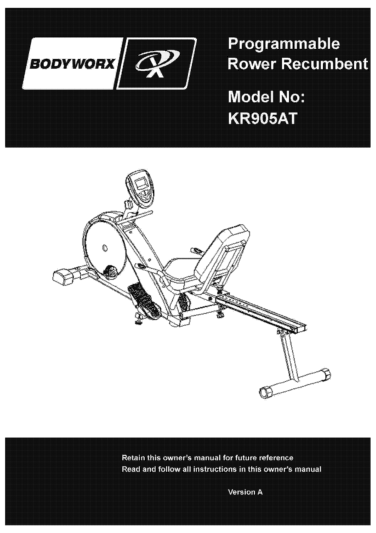 bodyworx rowing machine manual