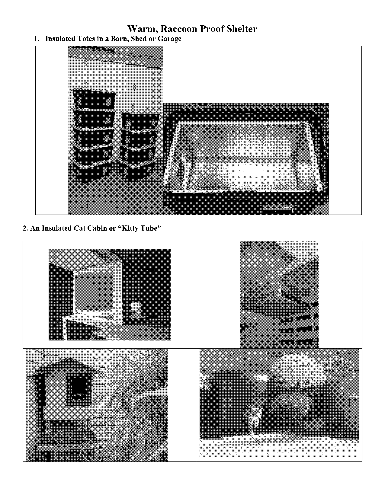 diy feral cat house plans