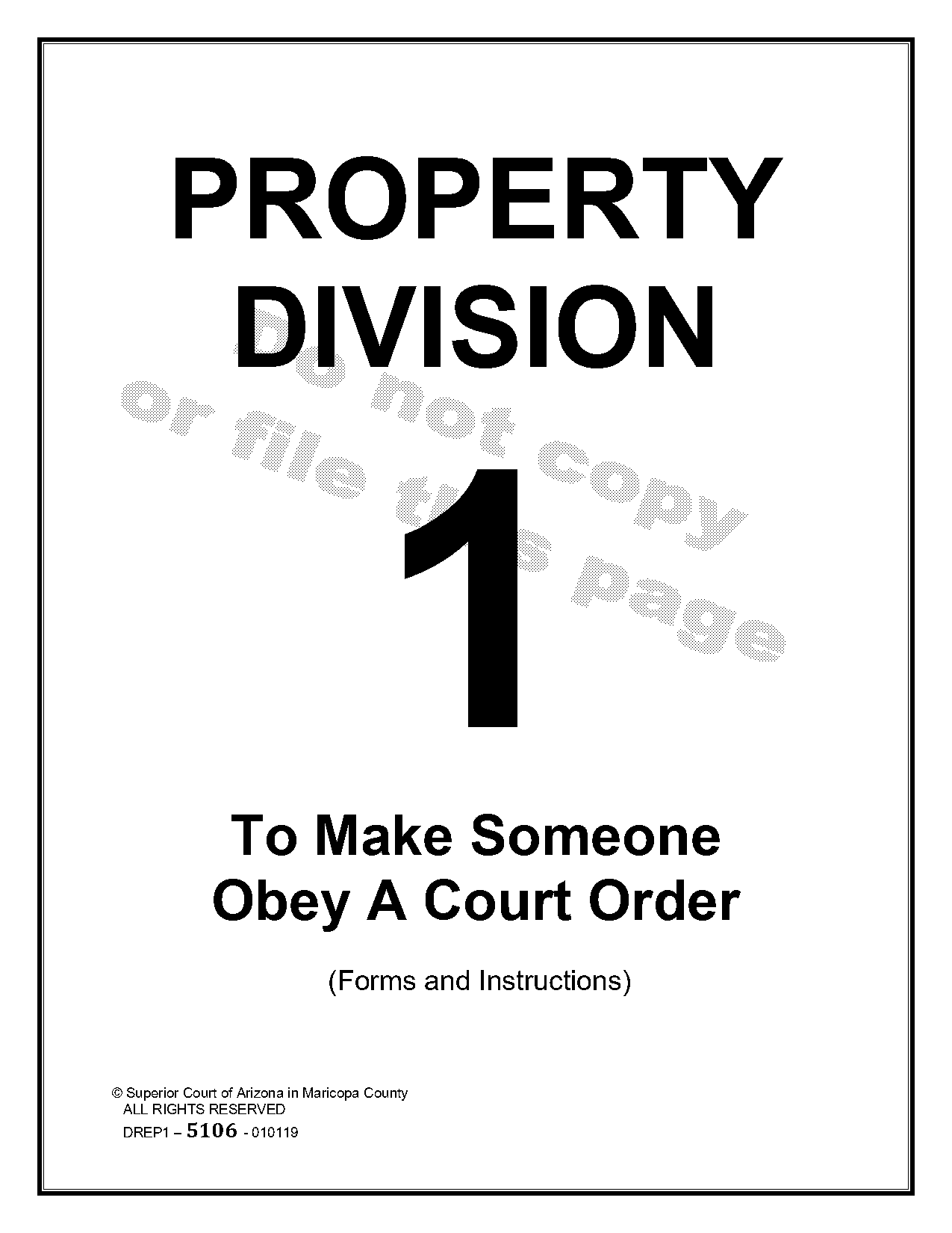 county court order for sale of property