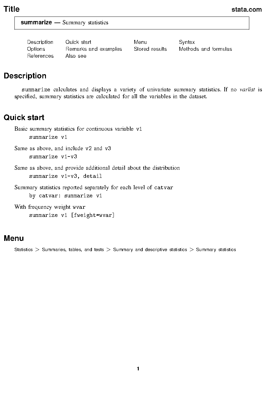 summarizing data from a sample is what type of statistics