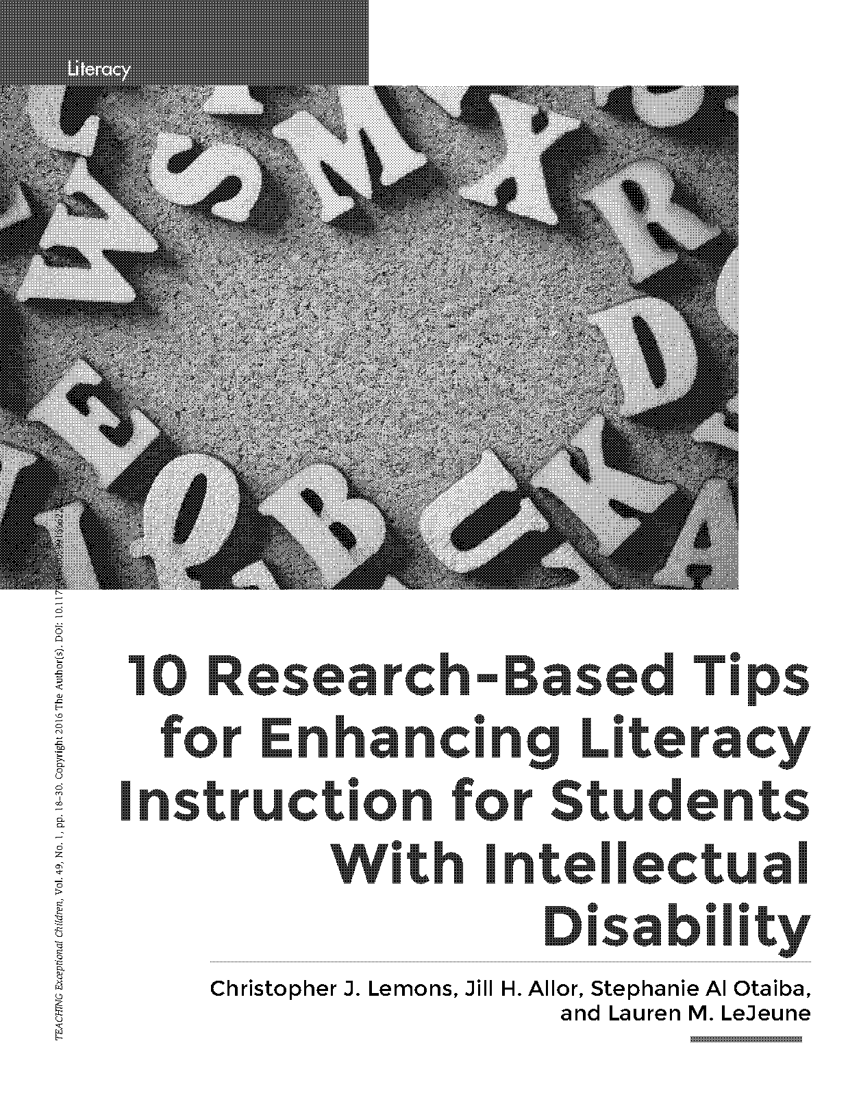 recommendations for students with intellectual disability