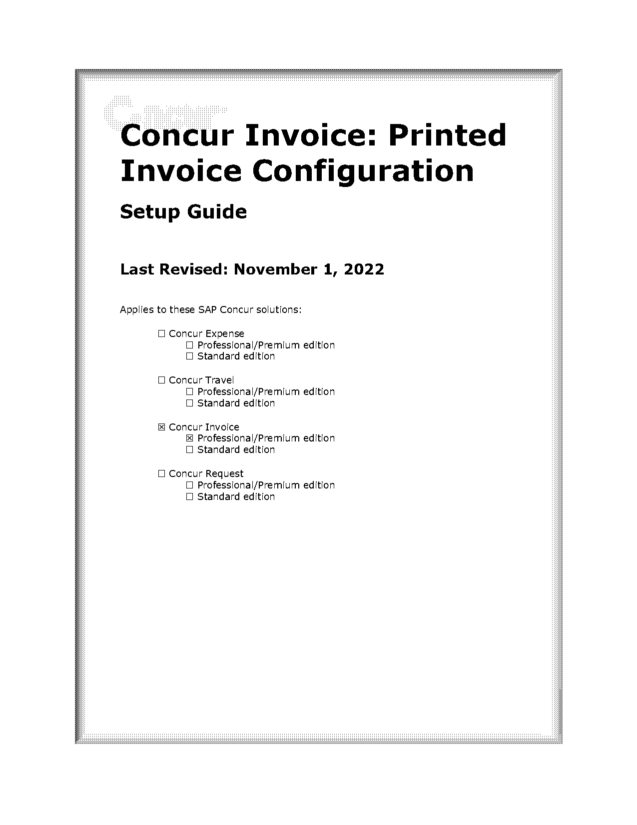 sap invoice list split criteria