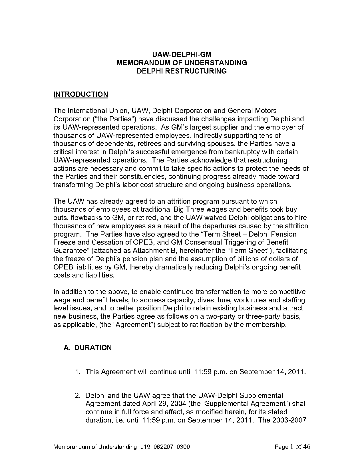 gm uaw agreement details