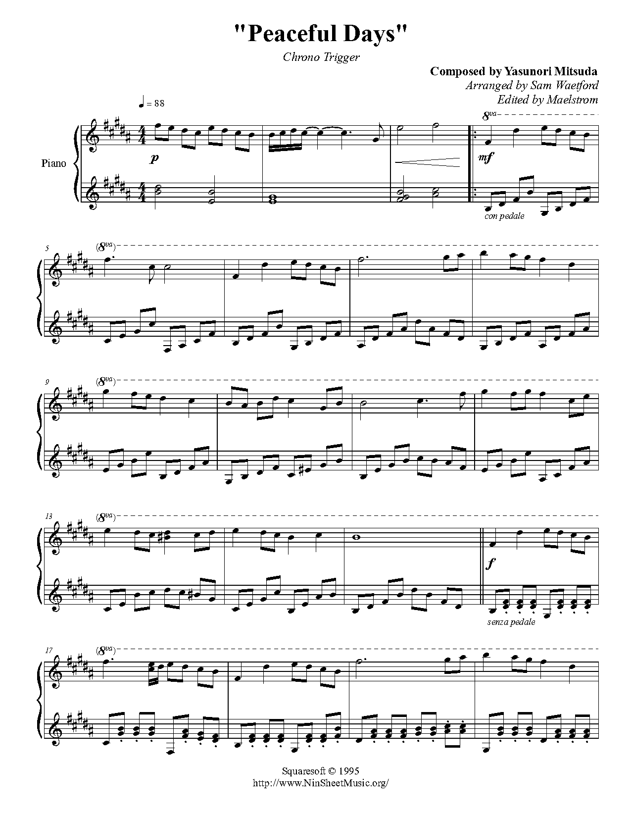 chrono trigger sheet music book pdf