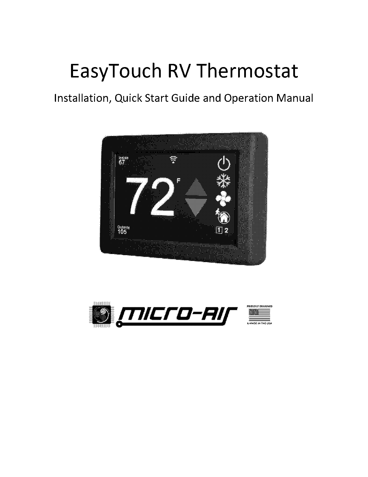 coleman mach thermostat manual