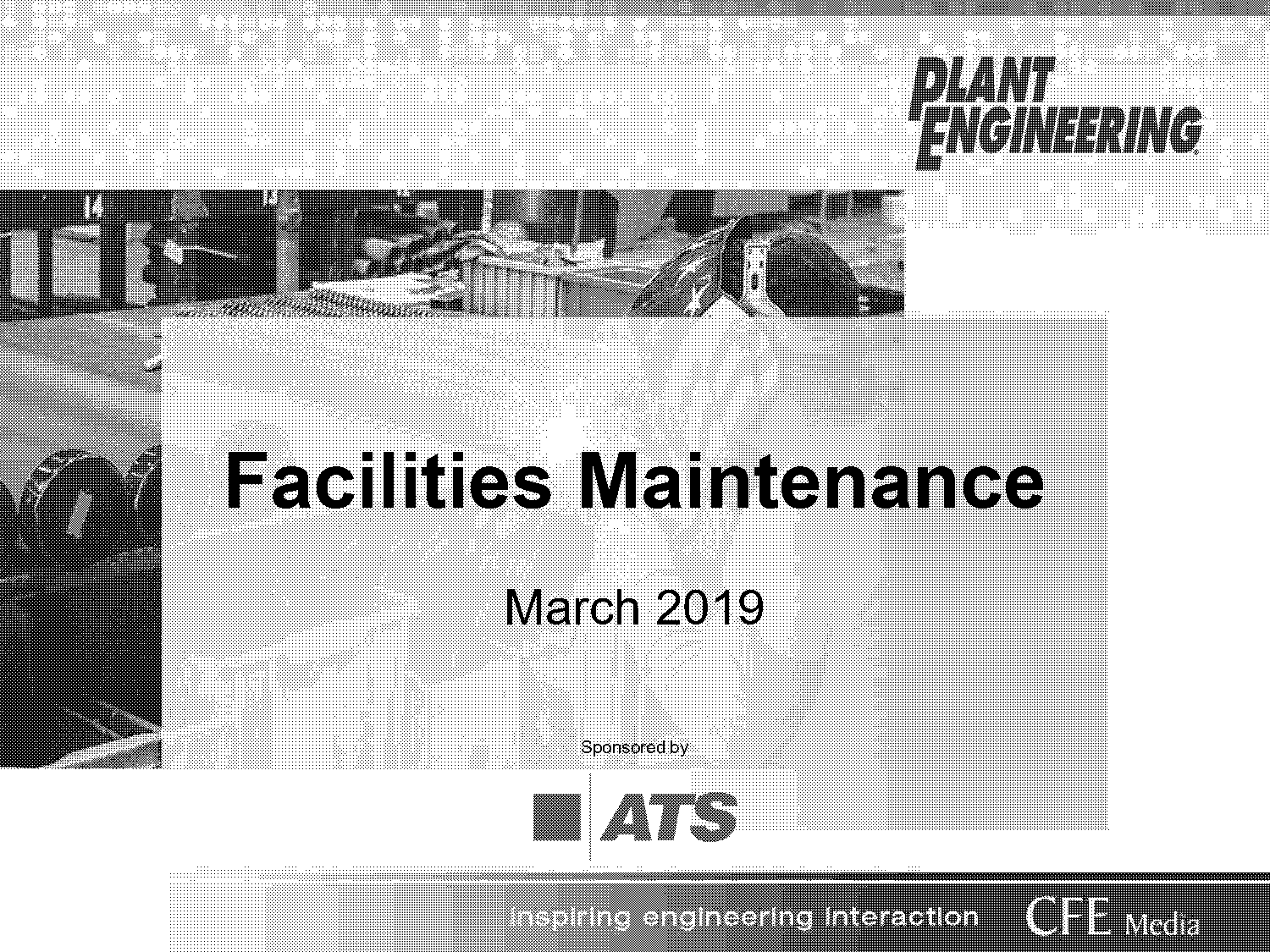 project report on plant maintenance