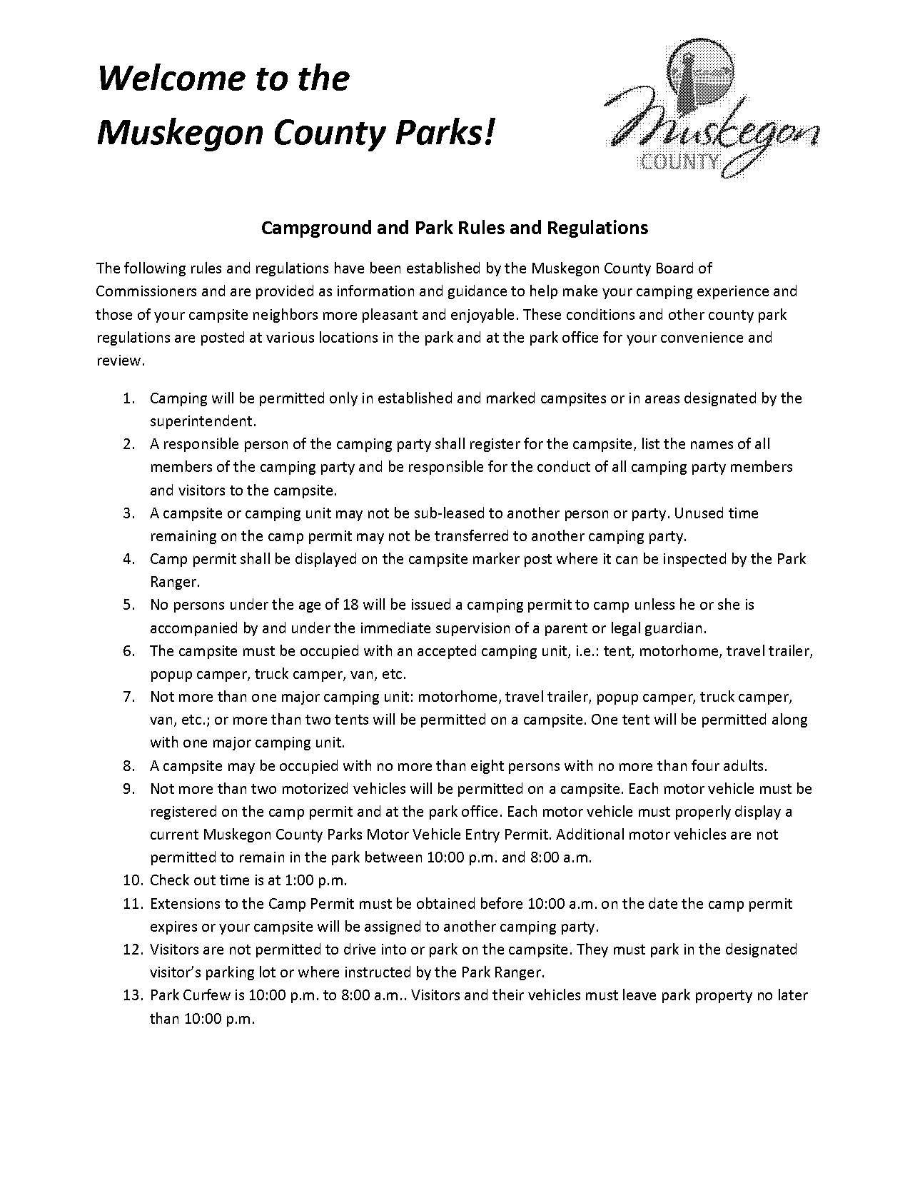 koa campground alcohol policy