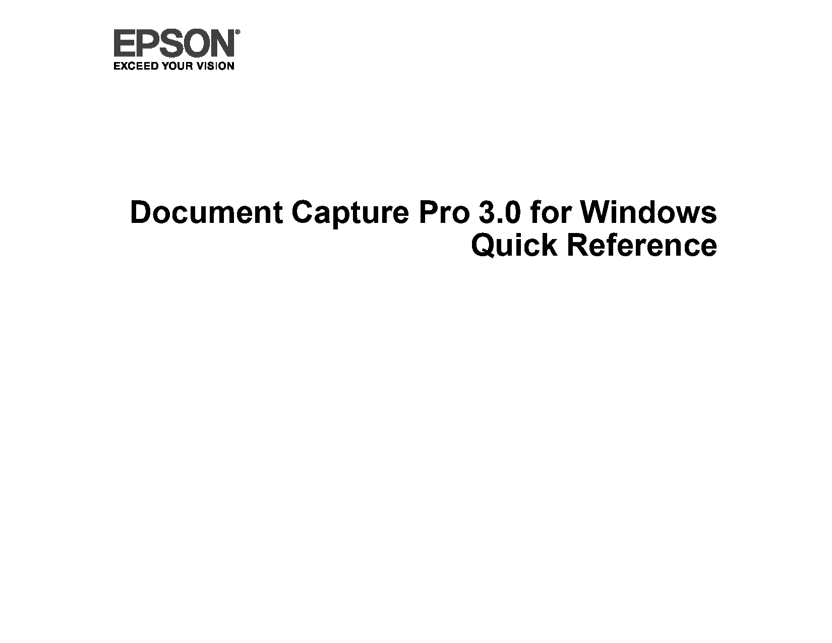 does document capture pro come with epson scanners