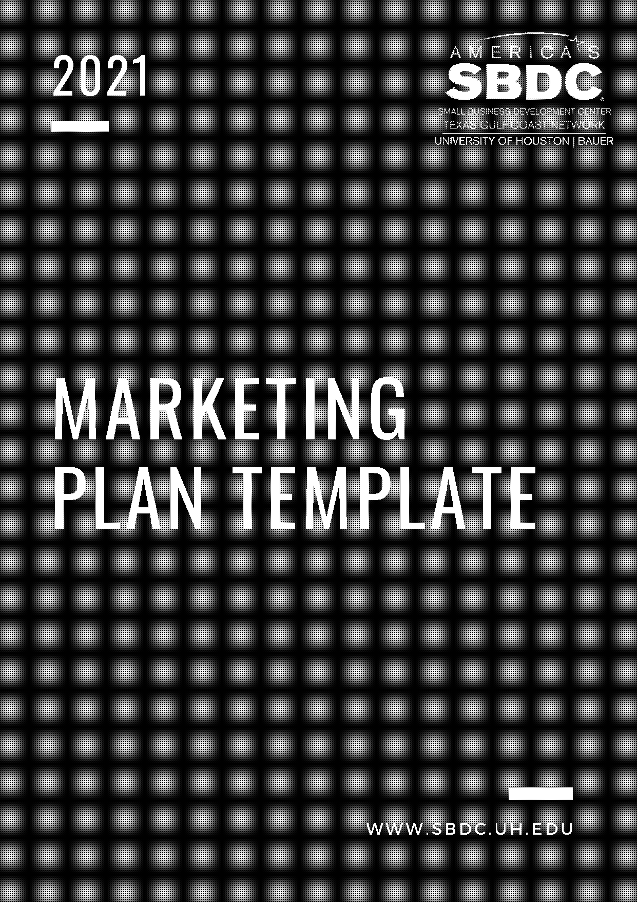 marketing plan samples pdf