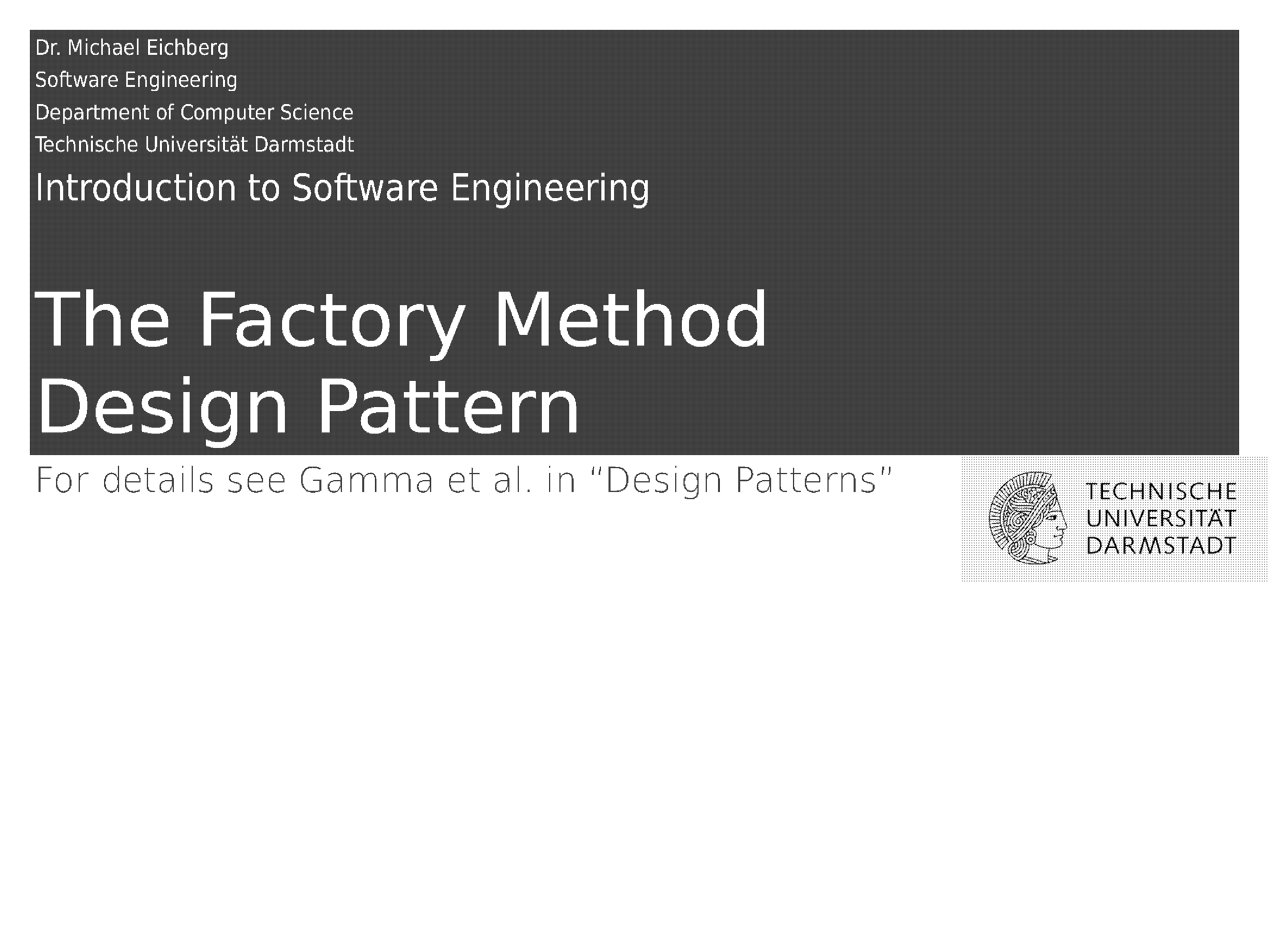 factory design pattern java pdf