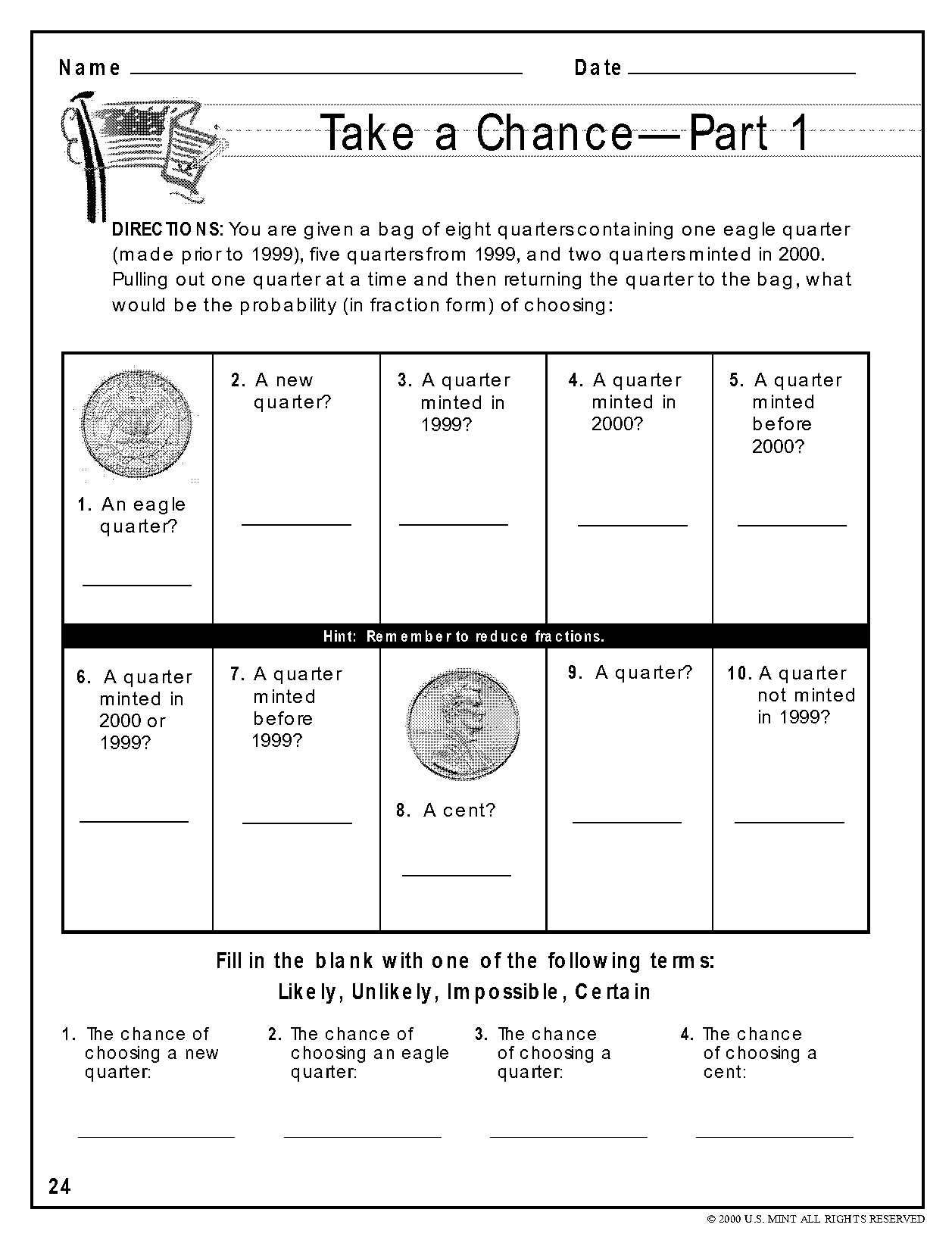 converting between percents and fractions worksheets