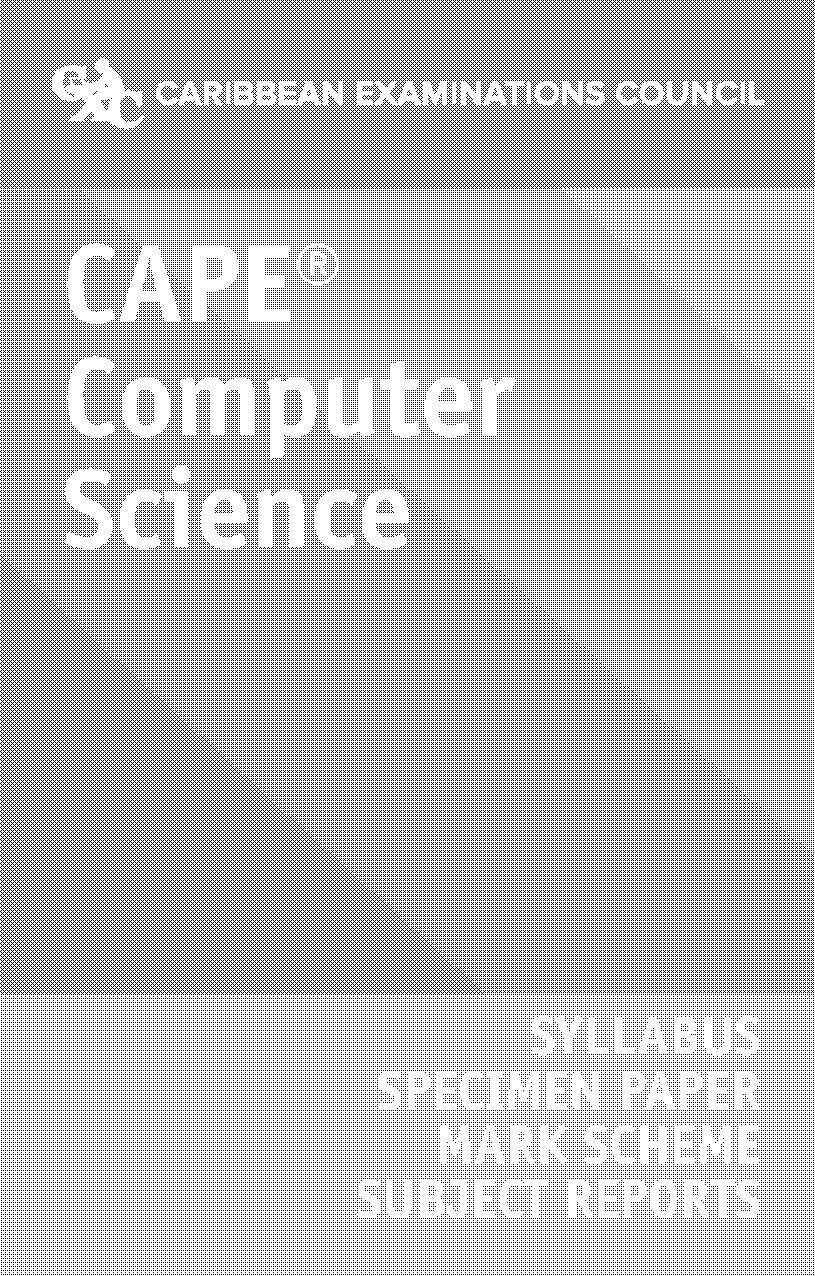 computer science specimen paper mark scheme