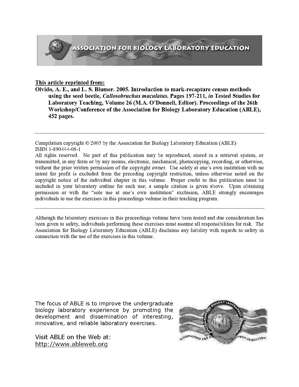 random sampling vs marked recapture