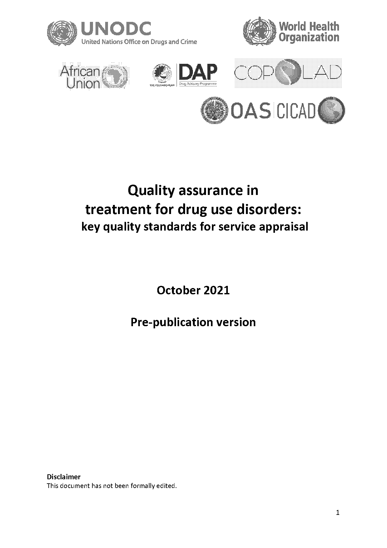 quality assurance plan substance abuse clinics