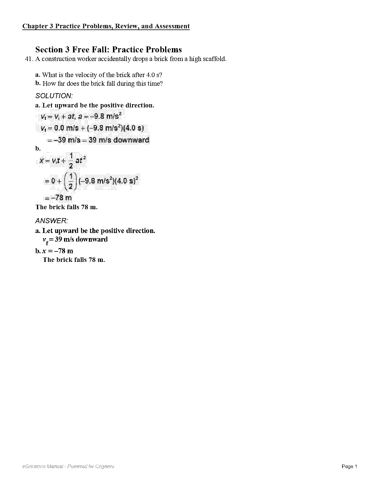 speed velocity and acceleration problems worksheet answers key