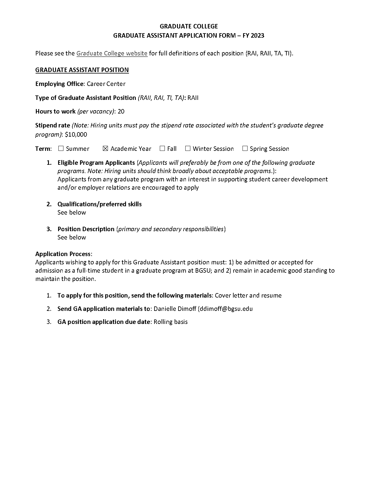 bgsu career center resume