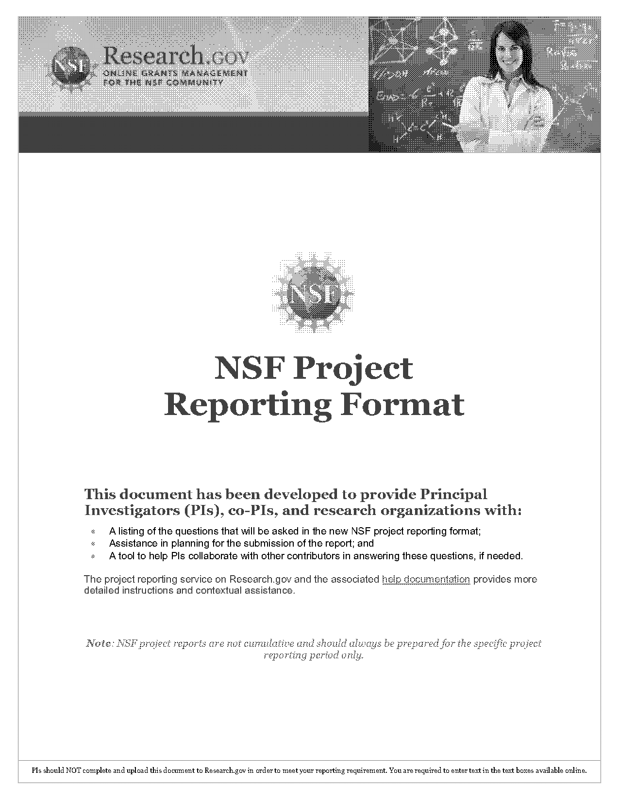 project annual report template