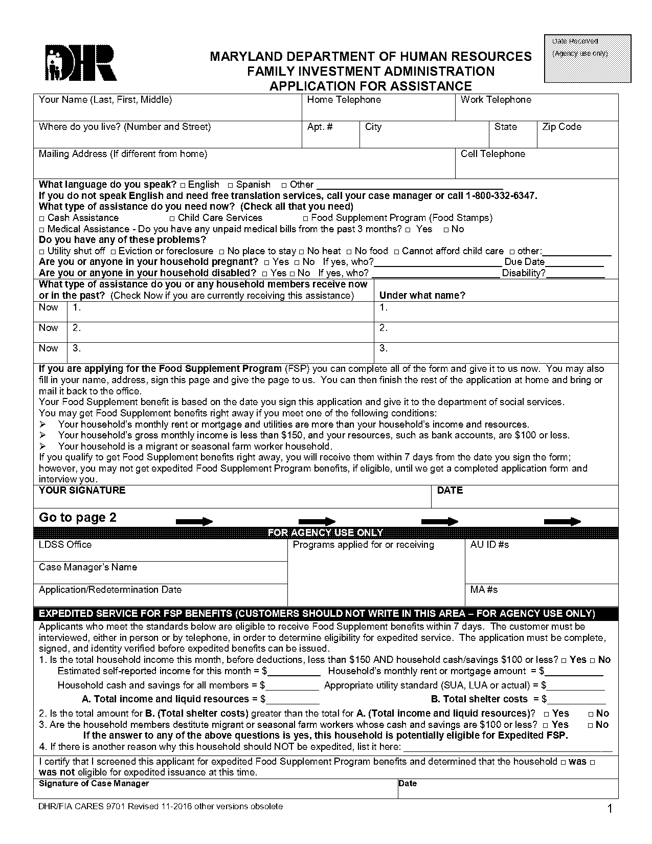 medical aid form pdf