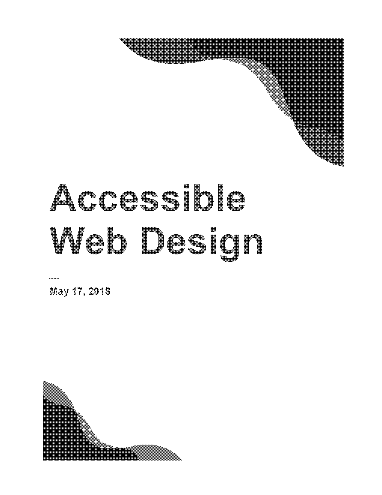 web design accessibility checklist