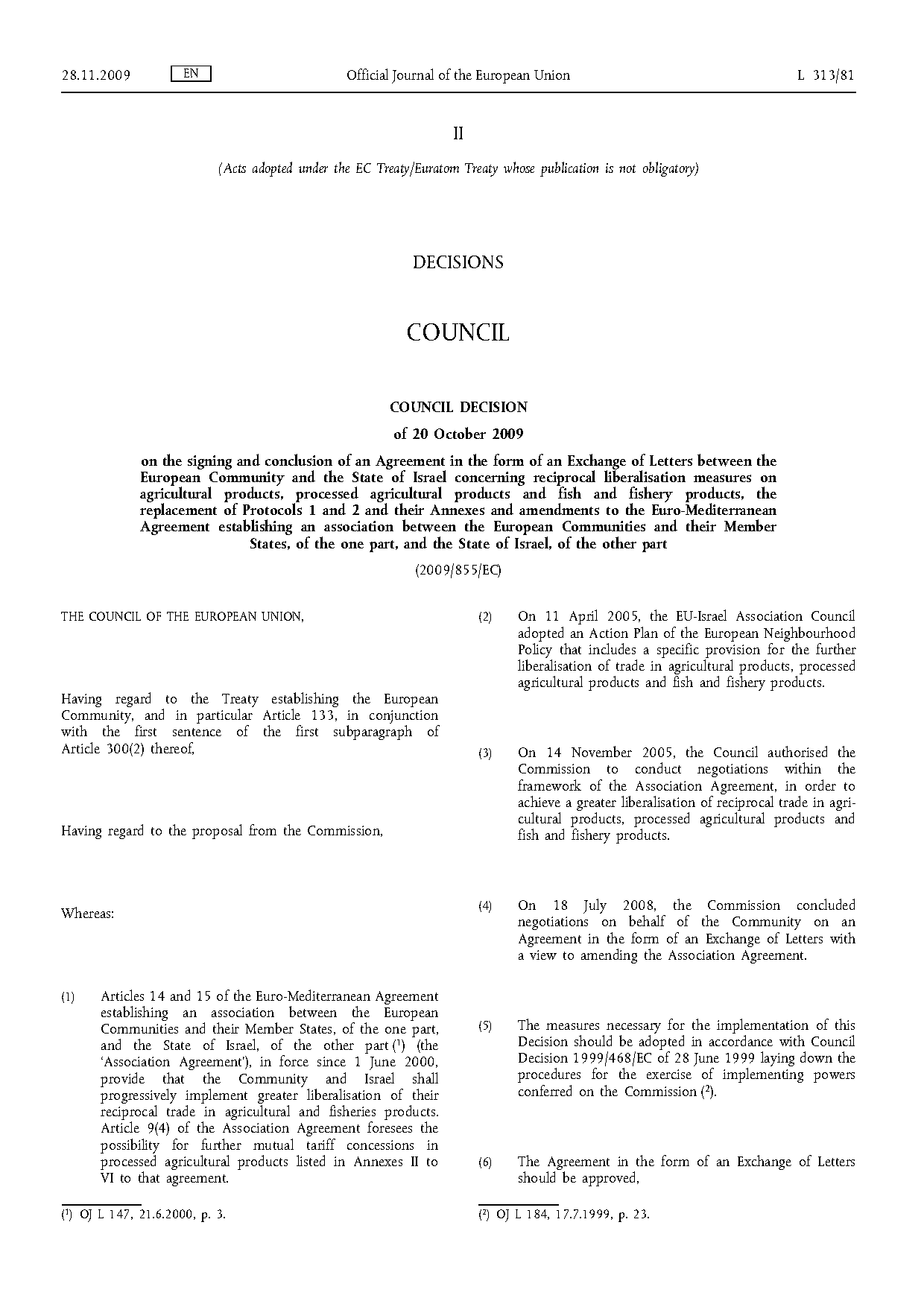 eu israel trade agreement