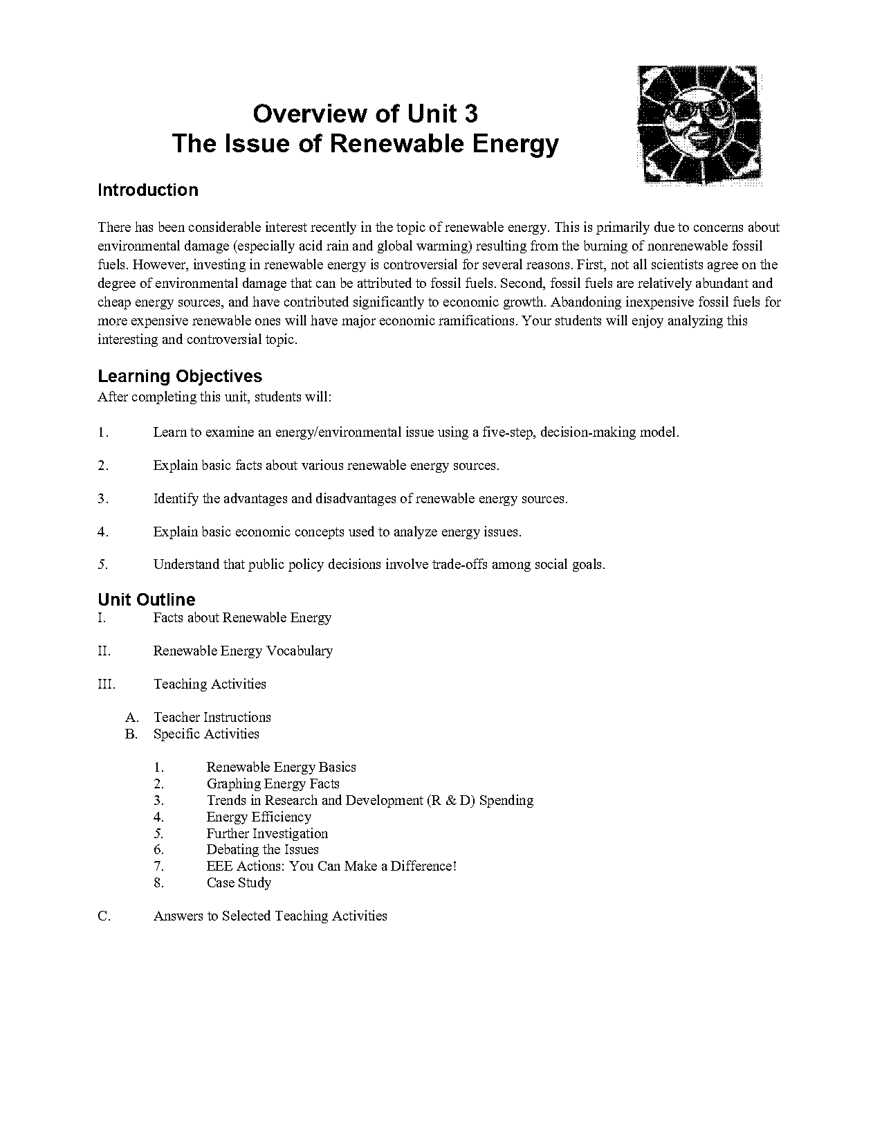 how to make a model of renewable source of energy