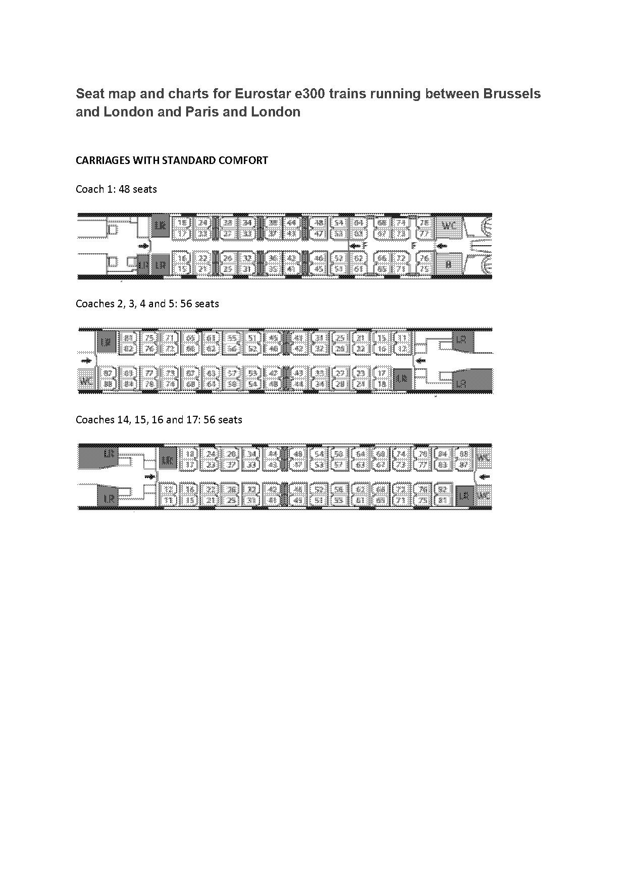 eurostar business class seating plan